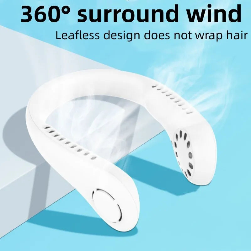 Mini Hanging Neck Fan High Wind 3 Speed Adjustable