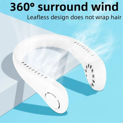 Mini Hanging Neck Fan High Wind 3 Speed Adjustable