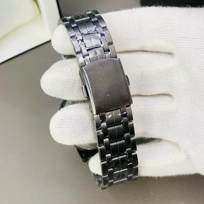 Black Stainless Steel Magnetic Ball Watch