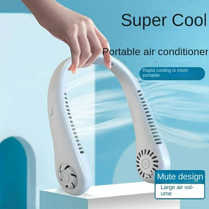 Mini Hanging Neck Fan High Wind 3 Speed Adjustable